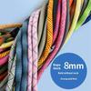 8mm Adjustable Nylon Phone Lanyard with Dual Direction Clips,Zinc Alloy Buckle Crossbody Neck Strap
