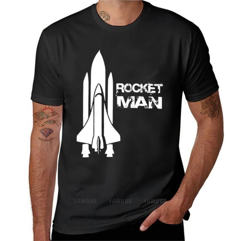 brand tshirt Unisex Rocket Unisex White TShirt anime clothes sweat shirt custom t shirts plain t shirts Unisex cotton teeshirt