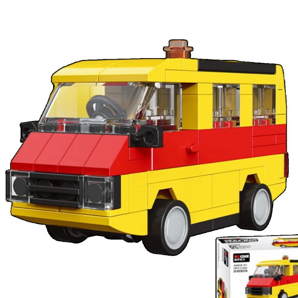DIY Racing Car Bus Engineering Vehicle Ambulance Pull Back Model Building Blocks Brick Toys Children Boys Compatible With Lego