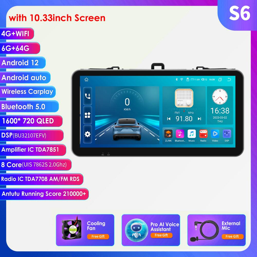 8G+128G Android Auto CarPlay Car Radio for Toyota Corolla 2007-2011 Multimedia Player GPS Navigation 2din Stereo 1280*720 Screen Autoradio Carplay 4G