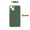 For iPhone 13 Mini Pro Max Big Camera Hole Phone Back Glass Battery Cover Rear Glass Panel Housing Chassis Add 3M Adhesive