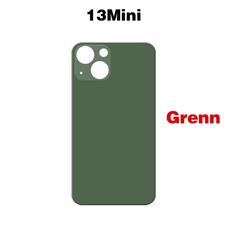 For iPhone 13 Mini Pro Max Big Camera Hole Phone Back Glass Battery Cover Rear Glass Panel Housing Chassis Add 3M Adhesive