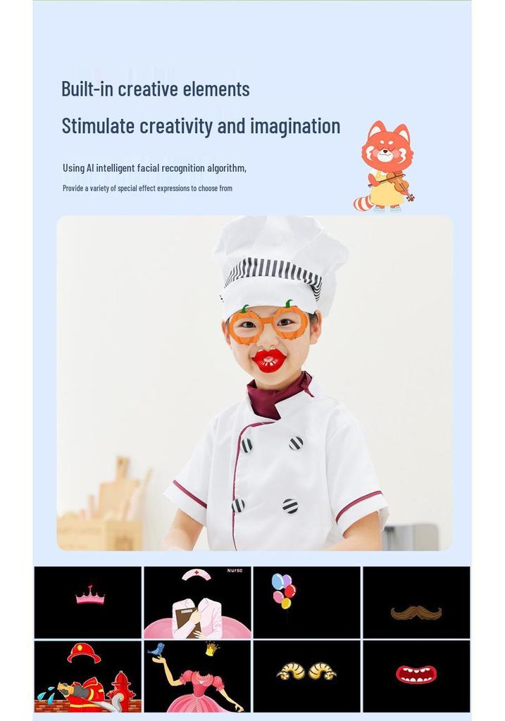 Q3 Fox Kids' Cartoon Mini HD Dual Camera for Photos & Videos