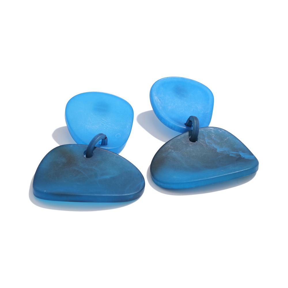 

Yhpup Blue Red Acrylic Geometric Drop Dangle Fashion Earrings for Women New Arrival Personalized Temperament Jewelry Wholesale