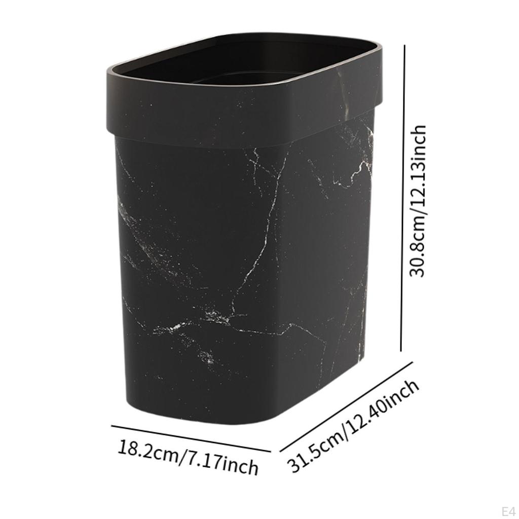 Marmor Baderomsavfallsbøtte Søppelkurv Beholder Moderne Husholdning