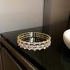 European & American Rhinestone Round Buckle Retro Bracelet – Korean Ins Niche Design, Light Luxury for Women