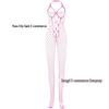 Body sensuale in rete con scollo all'americana e cavallo aperto