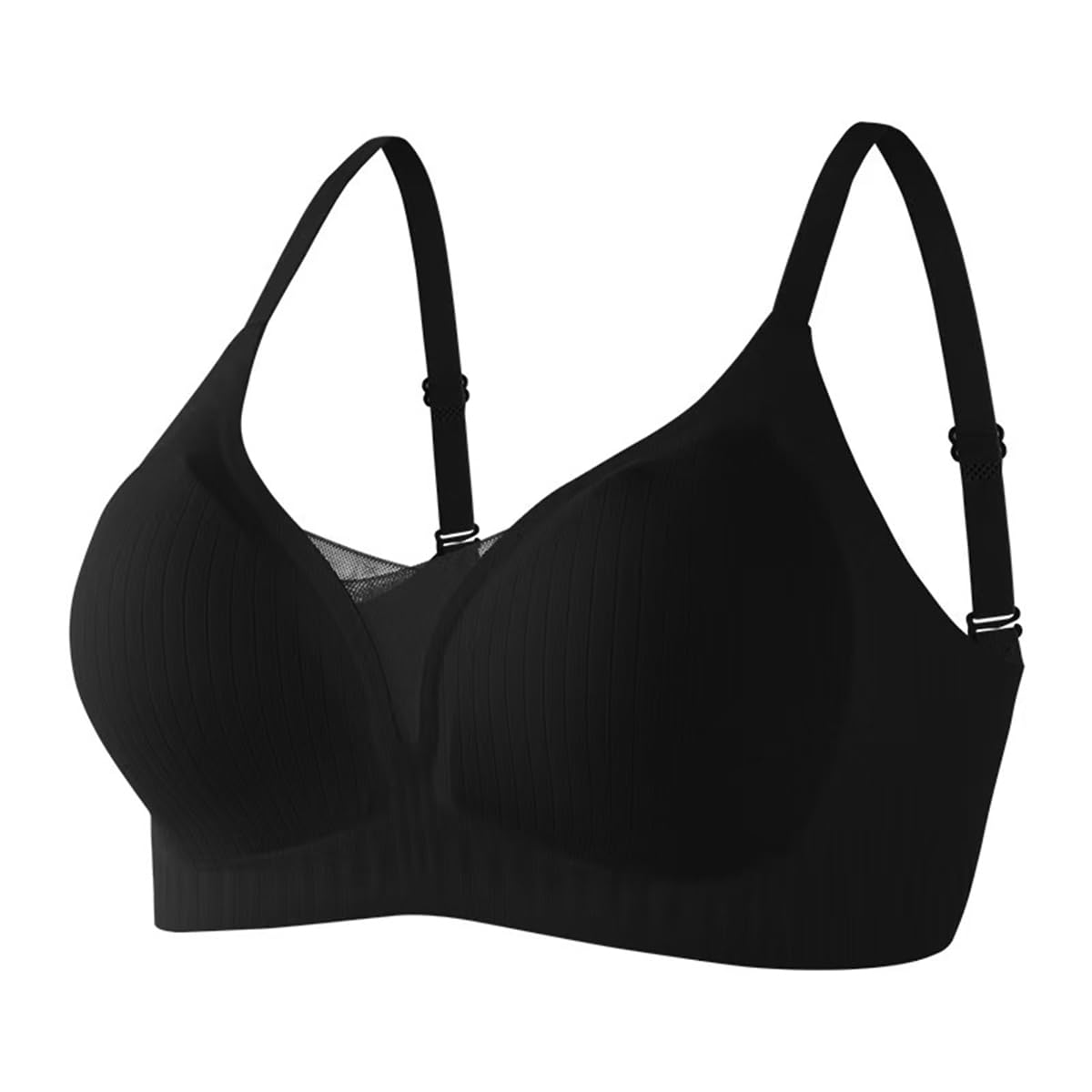 

Спорт Делает Вашу Грудь Выглядеть Поднимает Предотвращает Для Женщин [JIUKEHUA] Бюстгальтер, Меньше, Грудь, Бесшовный, Без Косточек, Поддержка, Влагоотводящий, Быстросохнущий, чёрный