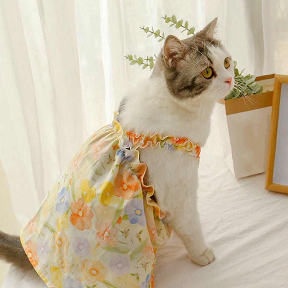 Cotton Cat Suspender Skirt Cute Dog Vest Pet Supplies Pet Princess Dresses  Puppy