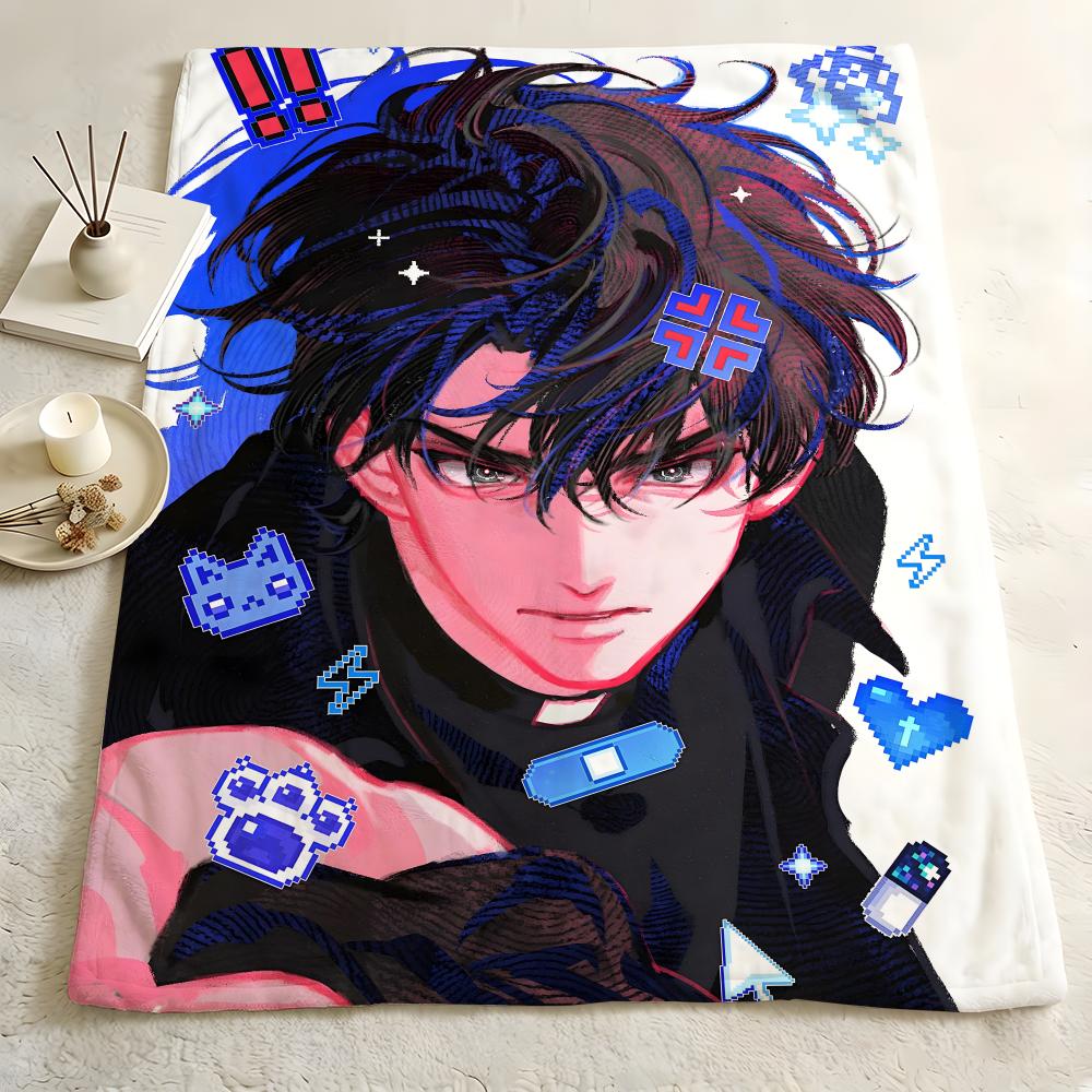 Novel O-Omniscient R-Reader Throw Flannel Blanket Skin Soft Suitable for Sofa Living Room Bed Travel and Gifts