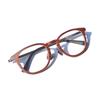 Unisex Retro Square Sandalwood Optical Glasses with Wooden Frame