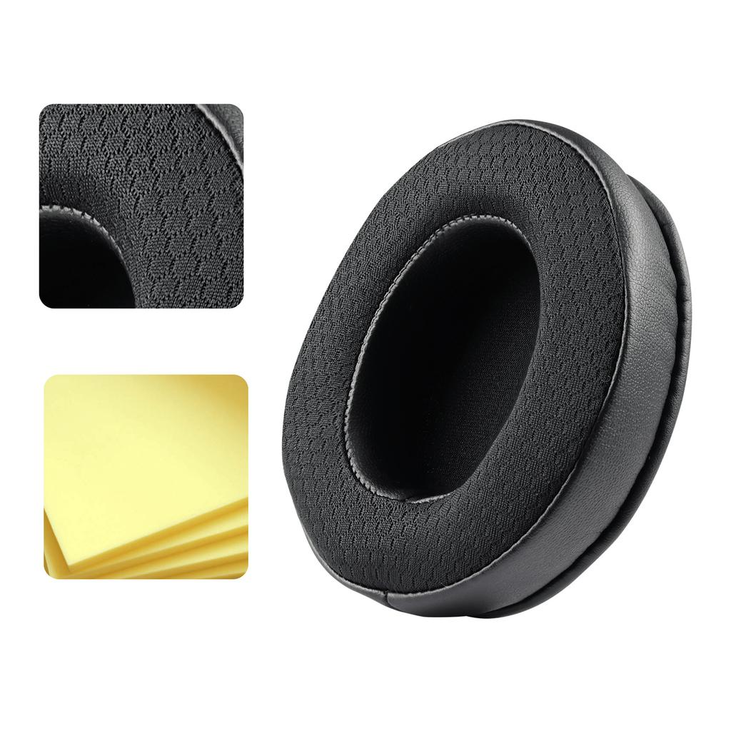 Noise Reducing Ear Pad With Enhances Bass Soft Sponge Ear Cushions For Cloud1/2/3/X Headphones for Immersive Audios