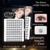 11-13mm Girl Group False Eyelashes 10 Rows Eyelash Extensions  Women's Fashion