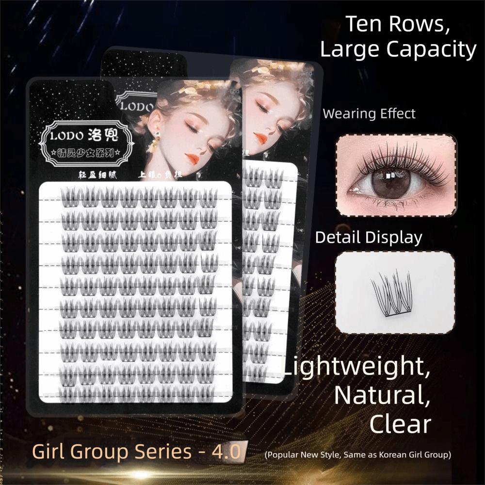 11-13mm Girl Group False Eyelashes 10 Rows Eyelash Extensions  Women's Fashion