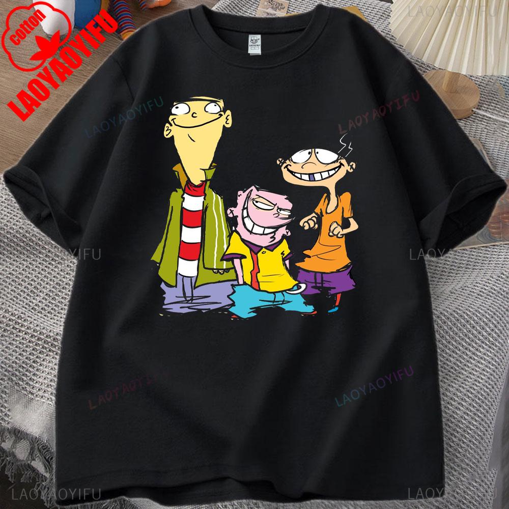 EdEdd N Eddy Unisex T Shirt EdEdd N Eddy Printed Tshirt Tops EdEdd N Eddy 90s Funy T Shirt Cartoon Figure High Quality Cotton