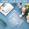 50 Pcs Die Cut Storage Bag Clear Plastic Envelopes Pockets Stamp Storage Pocket Die Cuts Pockets