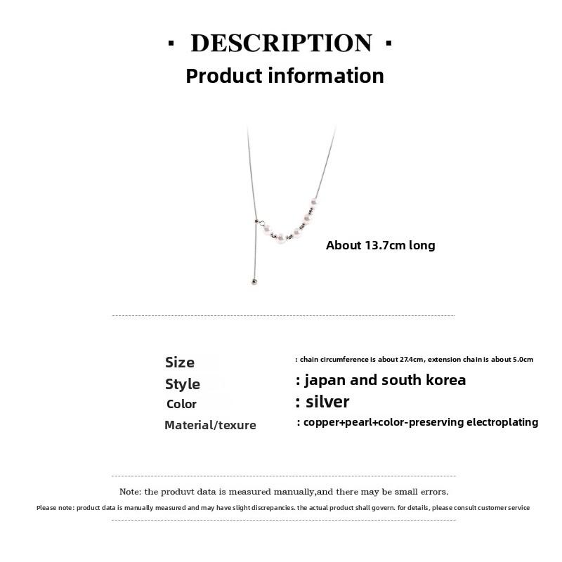 Pearl Necklace - Women's Fashion Versatile Trending Bestseller Choker - Light Luxury Niche High-end Design Clavicle Chain