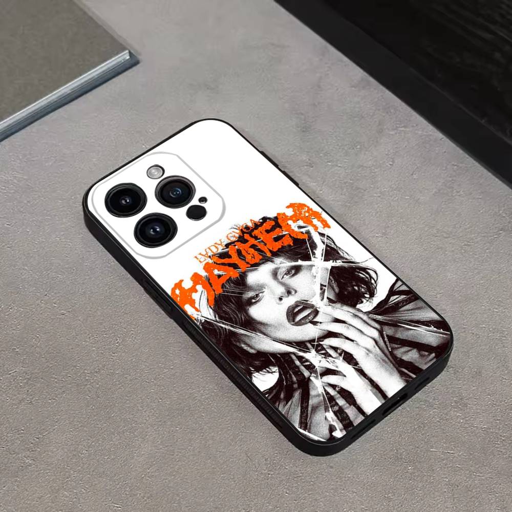 L-LADY GAGA MAYHEM Phone Case Silicone Black Soft For iPhone 17,16,15,14,13,12,11,Pro,Max,Plus,E,SE4,Air,Mini