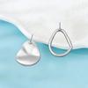 Irregular Special-shaped Silver Stud Earrings Trendy Versatile Personality Trendy Women's Earrings