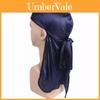 Chapéu Bandana de Cetim Unissex de Luxo com Durag Sedoso Respirável Rabo Longo Headwrap