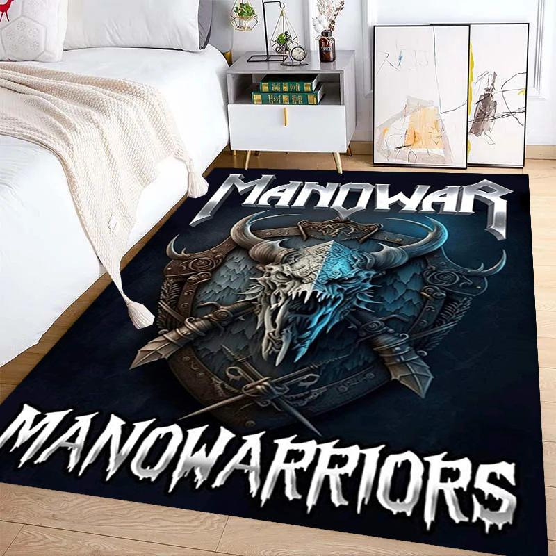 Manowar: Alfombra Power Glory Adecuada para todas las estaciones Decoración del hogar Arte para la habitación Felpudo