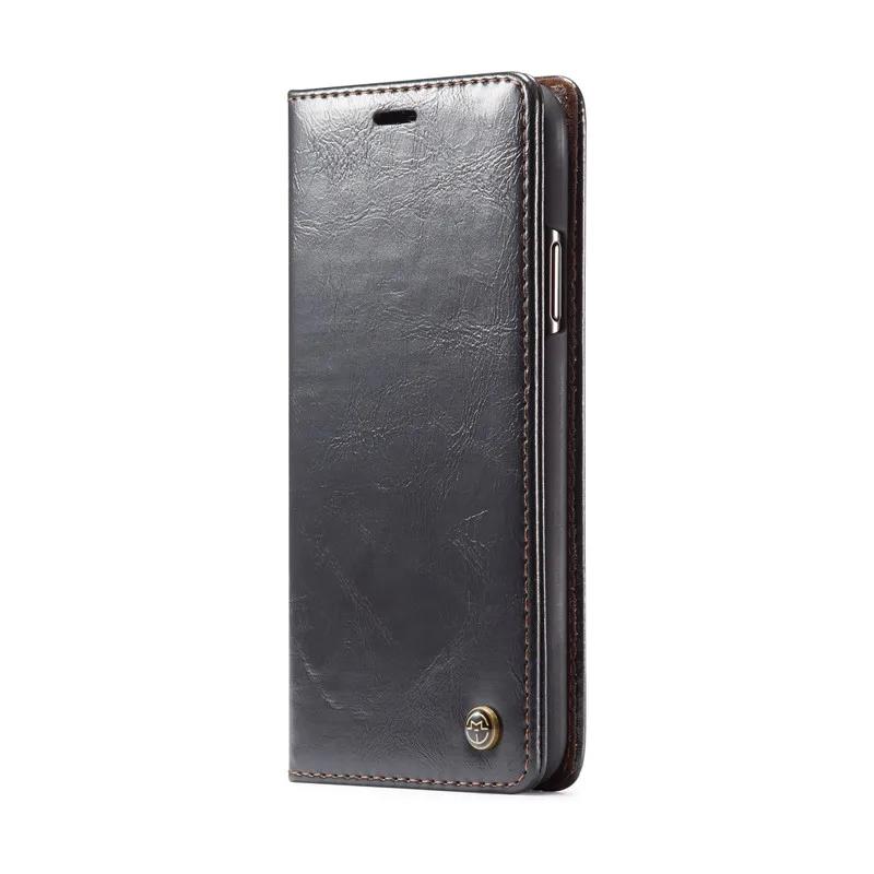 CaseMe Retro Purse Leather Case for iPhone 12 11 Pro Max X XR XS 8 7 6S Plus 5S SE 2020 Luxury Magneti Card Holder Wallet Cover