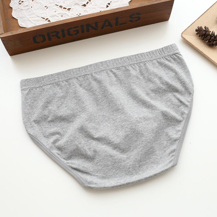 Men's Year of the Rat Red Cotton Underwear - Mid-Waist Plus Size with Breathable Sporty Waistband