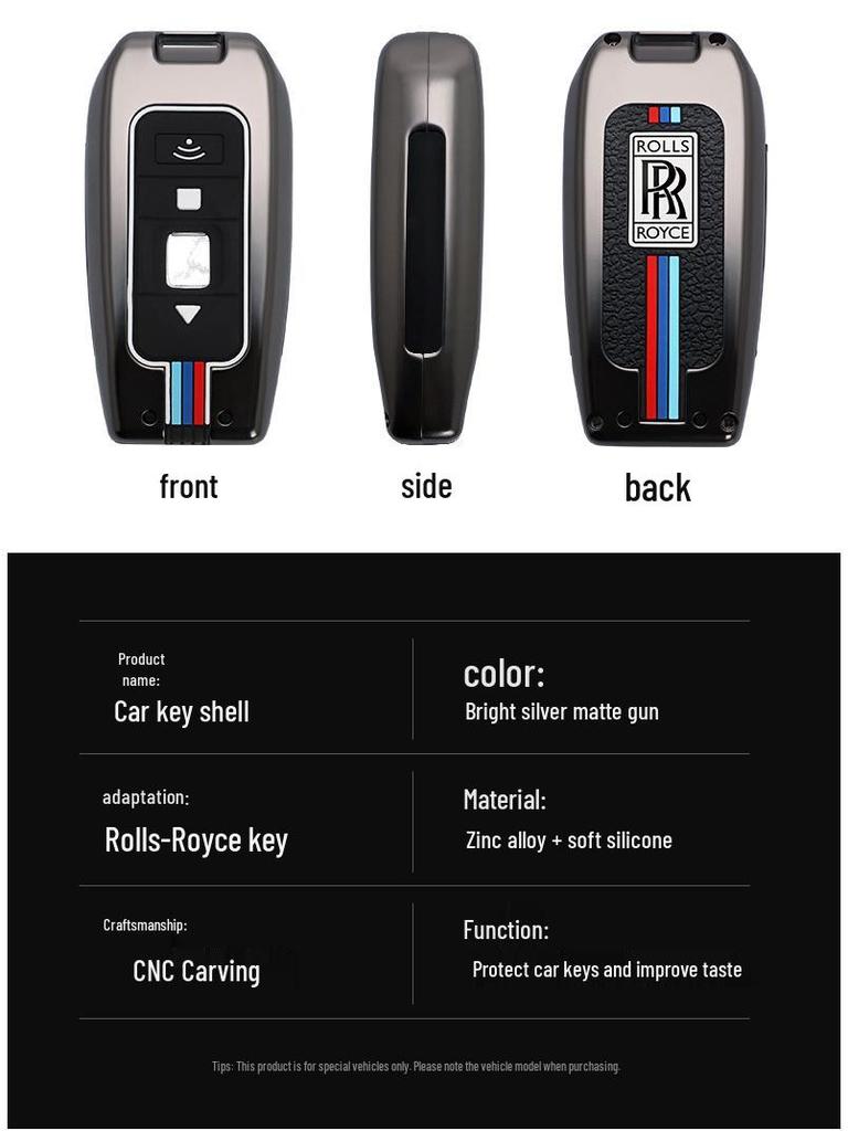 Rolls-Royce Key Case for Cullinan, Phantom, Ghost, Wraith, and Dawn Models