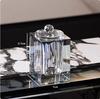 Bathroom Crystal Glass Toothpick Dispenser, Cotton Swab Box, Toothpick Holder, Dental Floss Storage Jar Teeth, Household Items