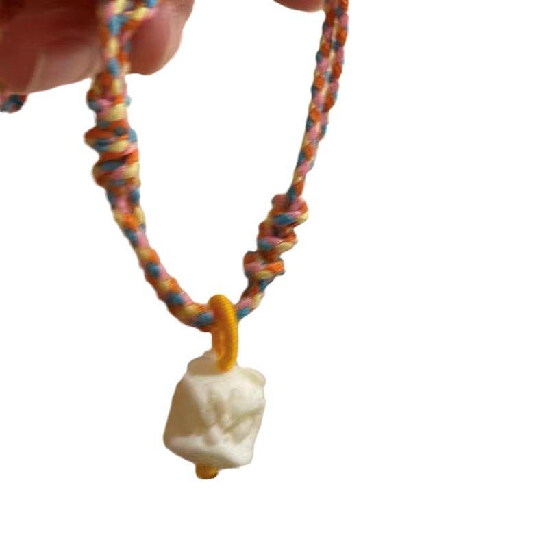 New Chinese Lion Dancing Bamboo Knitting Rope Hand Rope Female Niche Design High-End Beaded Bracelet Student Girlfriend Jewelry