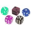50PCS Dice Set 0.6 Inch Plastic Translucent 6 Sided Round Corners Dice Cubes for Table Games Board Games