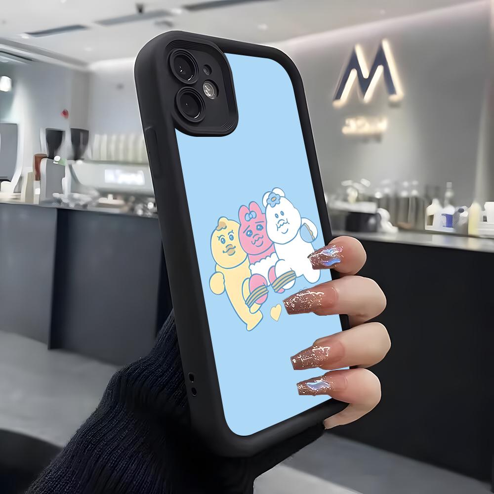 Lustige Opanchu Usagi Handyhülle Für IPhone Air 17 Pro Max 16 E 15 14 Pro Max 13 12 11 Mini Plus Weiche Silikon Schwarze Hülle