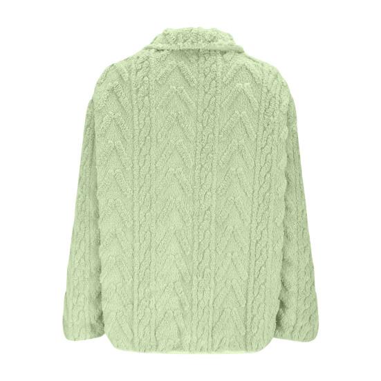 Winter Fleece Jacket for Women Stand Collar Zip Up Sherpa Coat Fuzzy Long Sleeve Fall Casual Outerwear with Pockets