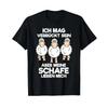 Shepherd I May Be Crazy But My Sheep Love Me T Shirt Vintage Unisex Versatile Graphic Homme Fashion Stylish Slightly