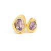 SHIXIN Trendy Charm Acrylic Rhinestone Rings Women Vintage Luxury Metal Geometric Finger Ring Daily Wear Jewelry Accessorioes