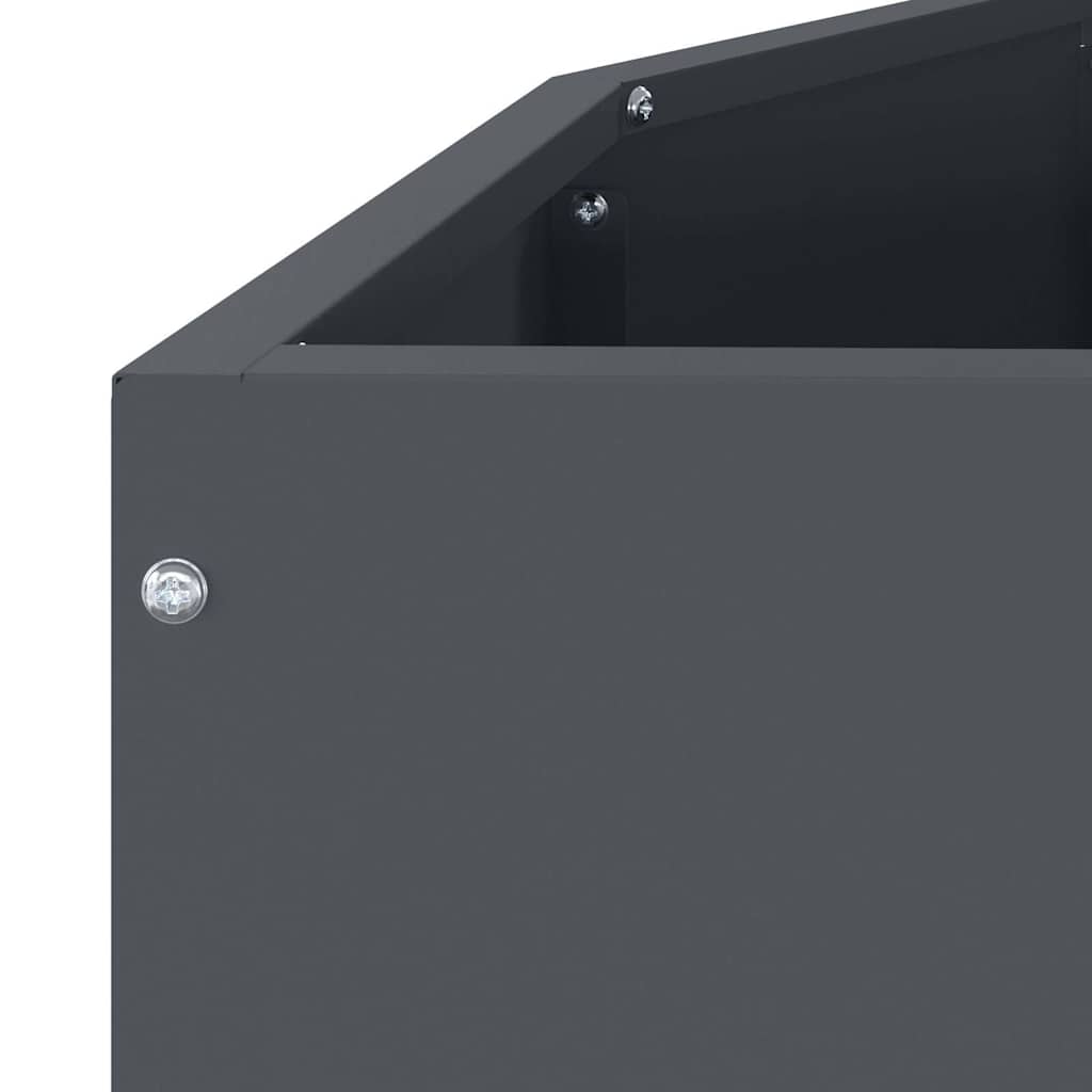 Planter Anthracite 120 x 60 x 50 cm Steel