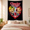 Chucky with Tiffany Tapestry highquality for decorating living room bedroom dorm walls ideal as bedroom wallart orholiday gift