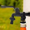 Outdoor Faucet With Double Outlet Double Taps Brass Water Faucet 1/2 Inch Inlet Home Water Hose Connector 1-Into-2 Spigot