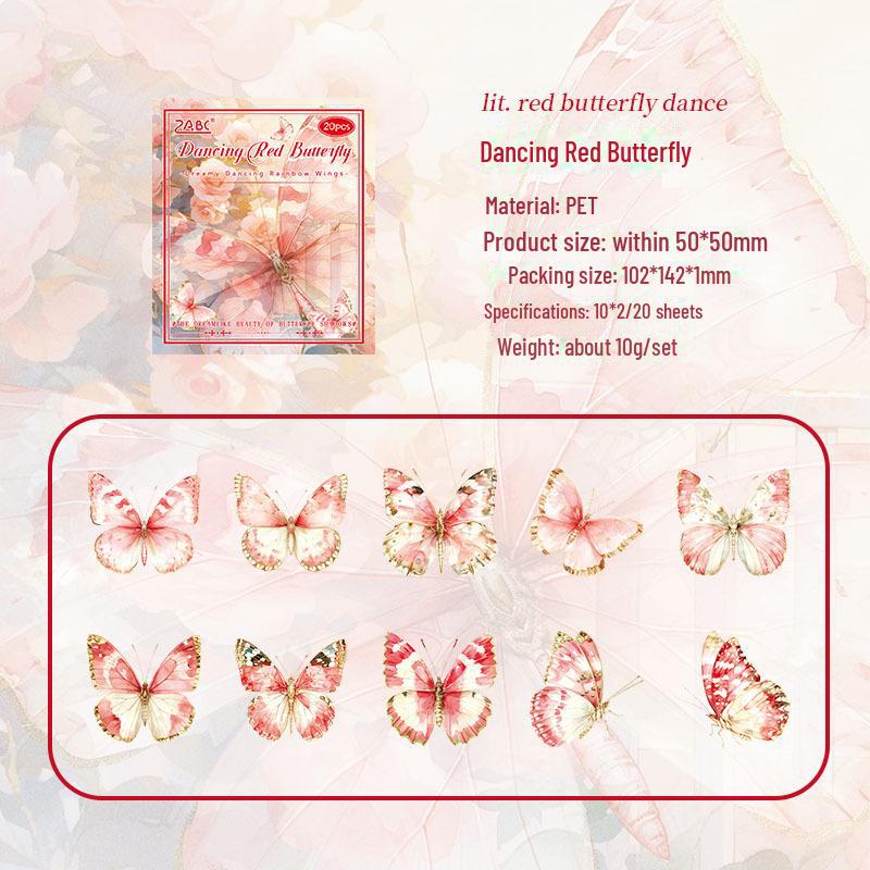 

Водонепроницаемый набор наклеек для КПК Yuezhen Fantasy Butterfly Laser