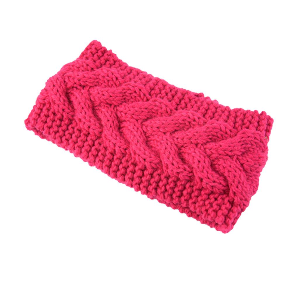 Womens Winter Headband Elasticity Head Protector Warm Chunky Ladies Ear Muffs Simple Style Hair Accessories for Women