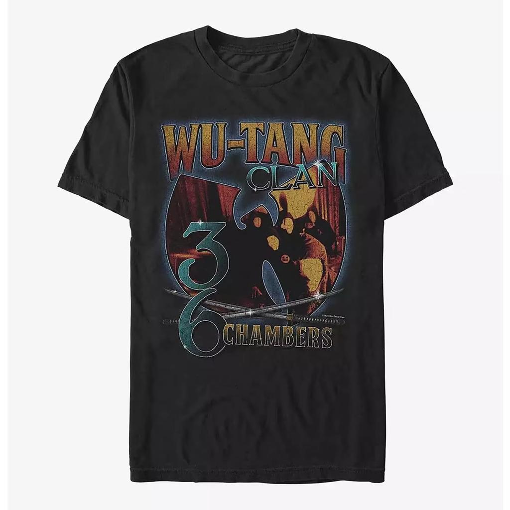 Retro Wu Tang Clan Iconic Logo Graphic Tee 90s Hip Hop Streetwear Casual Unisex Short Sleeve Top