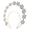 2026 Best!! Golden Alloy Halo Crown Headband for Women with Luxurious Pearls and Comfortable