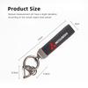 Car Metal Keychain Gift Leather Knitted Suede Keyring For Mitsubishi Xforce ASX L200 Eclipse Cross Outlander Pajero Xpander EK