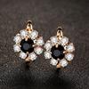 Sace Gems Classic Flowers Copper Alloy Zircon Earrings for Women Wedding Party Gifts