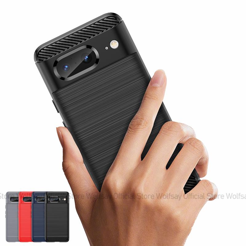 For Google Pixel 8 Deksel Google Pixel 6A 7A 8A 6 7 8 Pro Deksel Luksus Støtsikker Silikon TPU Beskyttende Telefon Bakside Deksel Pixel 8