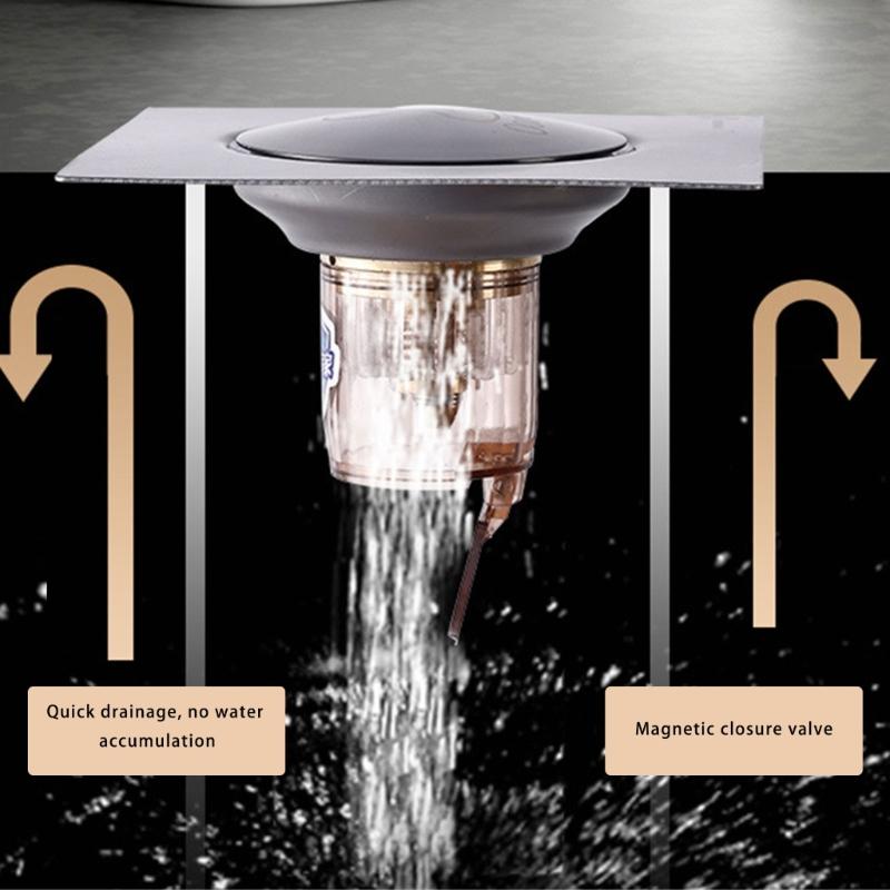 Kryt vpusti s designem těsnění Ovládání nožním pedálem Bez zápachu Bez hmyzu Podlahový odtok do koupelny pro účely hygieny