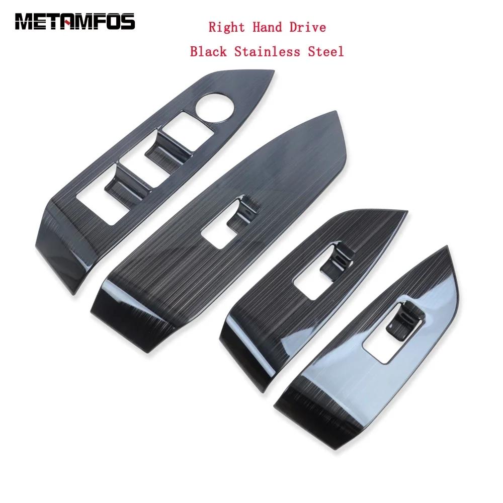 Car Accessories For Mazda CX-5 CX5 KF CX-8 CX8 2017- 2024 Interior Carbon Fiber Window Lift Switch Cover Trim Armrest Frame