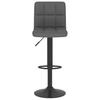 Bar Stool 2 Pcs Dark Grey Fabric