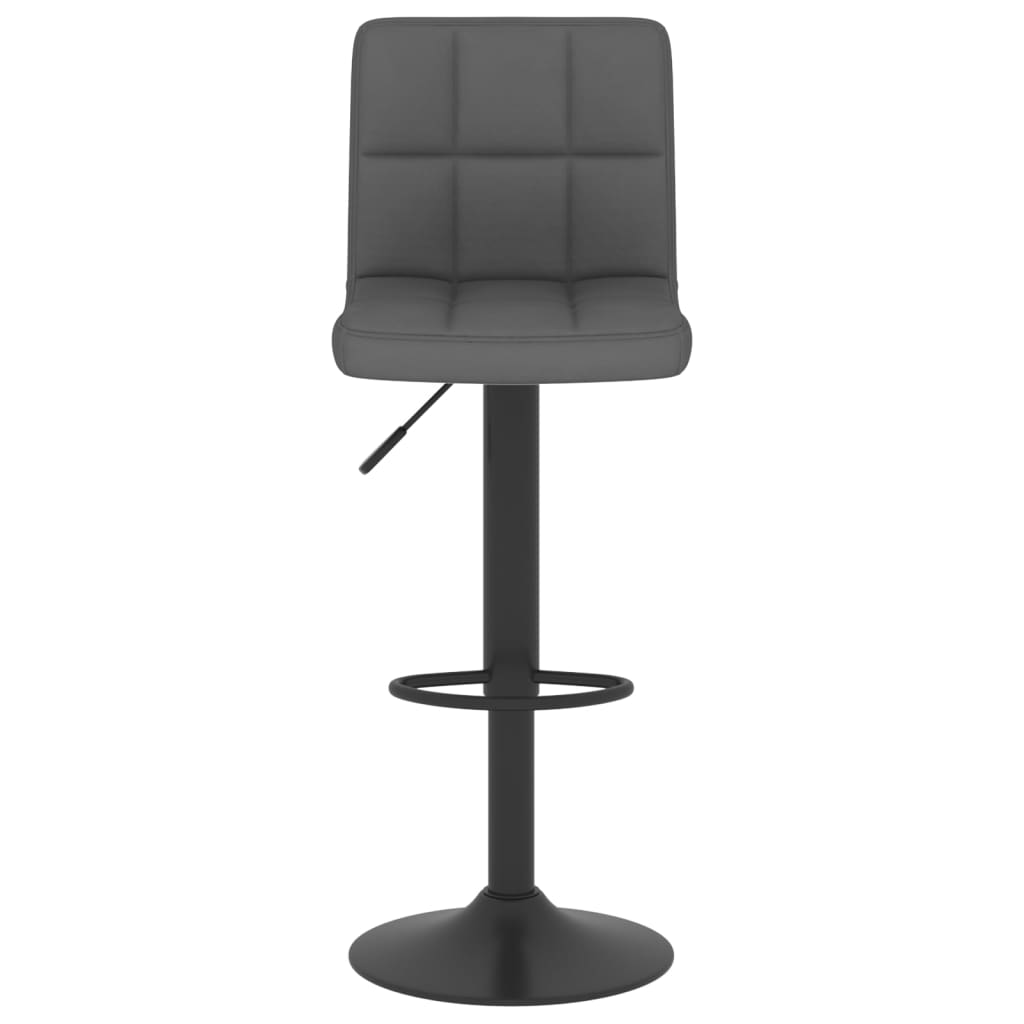 Bar Stool 2 Pcs Dark Grey Fabric