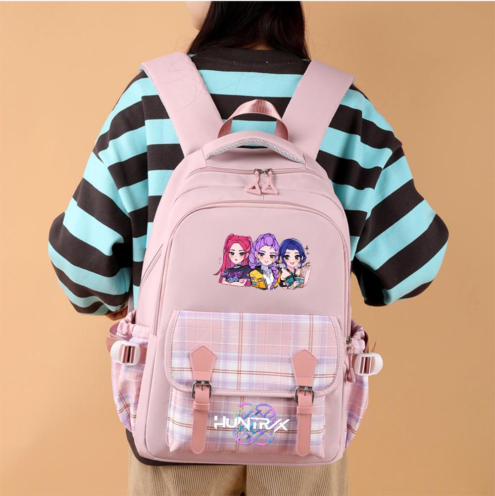 Rucsac Anime Desen Animat K-Pop Imprimat Capacitate Mare pentru Adolescent Student Fată Băiat Ghiozdan Rucsac Femei Capacitate Mare Impermeabil Geantă de Voiaj Cadou Copil